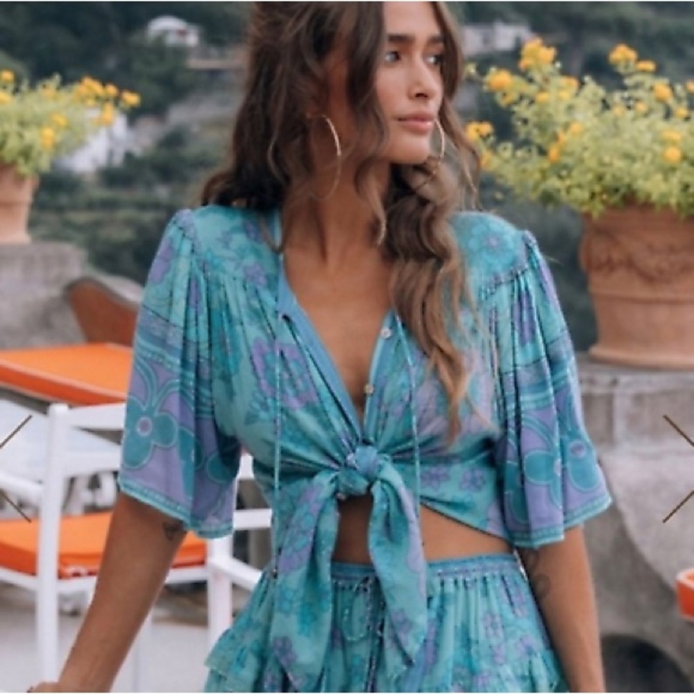 Spell Buttercup Flutter Blouse M - image 1